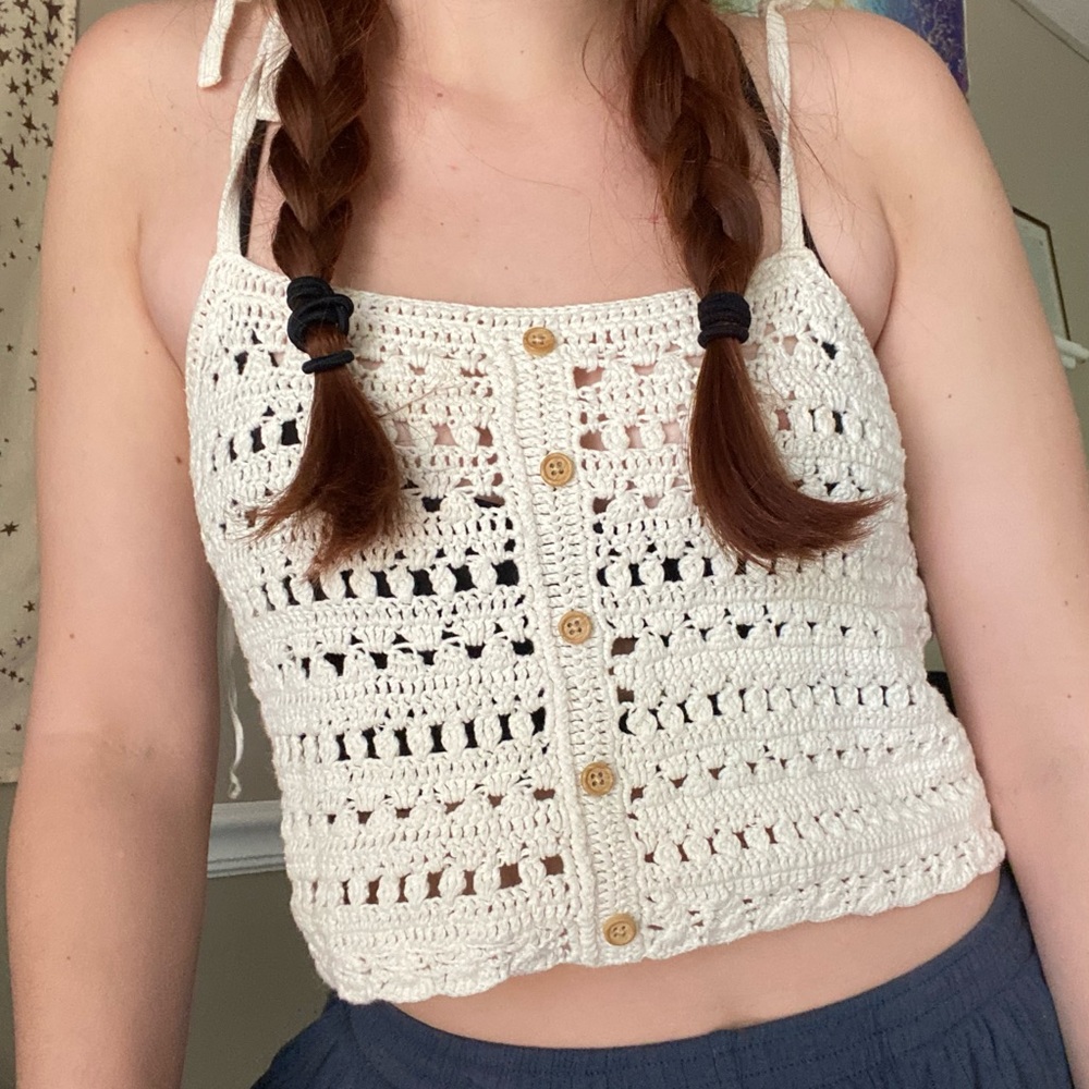 American Eagle Crochet Tank